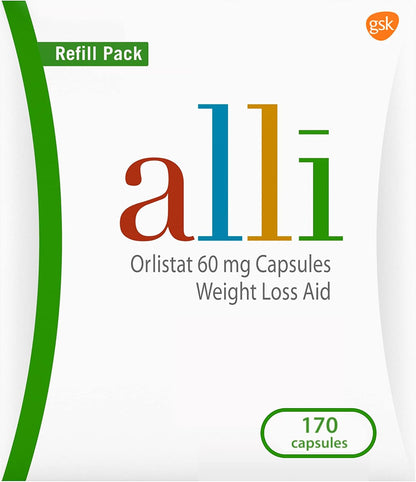 alli Orlistat 60 mg Weight Loss Capsules – 170 Count