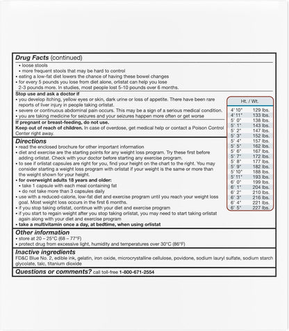 alli Orlistat 60 mg Weight Loss Capsules – 170 Count